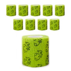 寵物自黏彈性繃帶 綠色 M, 10個