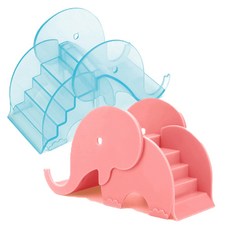 NewAge 大象倉鼠溜滑梯 2款, 粉紅色 + 藍色, 1套