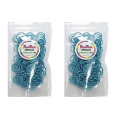 펀펀룸밴드 알록달록 나만의 팔찌만들기, 메탈릭블루, 2개