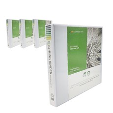 Eco PP環保PP O型環活頁夾 3孔 3cm A4, 白色, 4個