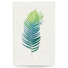 I Love Home 綠色植物布料魔鬼氈多功能窗簾, TYPE1