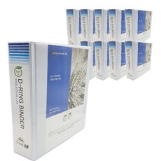 에코피피 친환경 PP D링 바인더 3공 5cm A4, 백색, 10개
