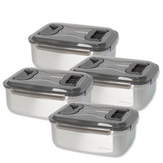 키친아트 멘토 스테인레스 김치통 핸디4호, 4개, 7L