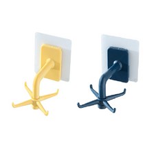 Zerlife旋轉掛勾烹飪工具掛勾 2種組, 黃綠色, 1套