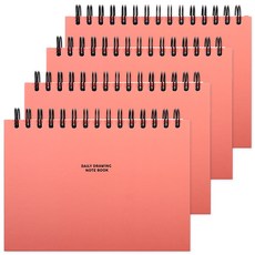 POPO FANCY 日常繪圖筆記 130g 珊瑚粉 75 張, 206 x 147 毫米, 4個