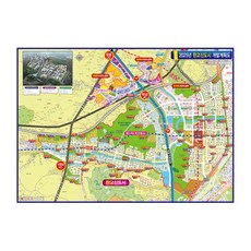 地圖網 2025 板橋新都市開發計畫圖 110 x 78 cm + 全國行政道路地圖, 1套