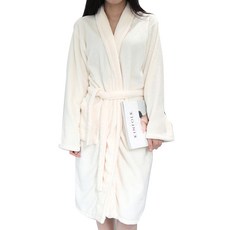 Love Pinko 女士超細纖維浴袍, 象牙, 1個