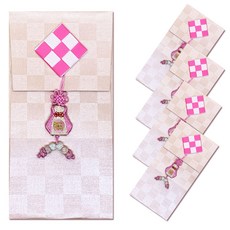 高級零錢袋 S1, 粉色, 5入