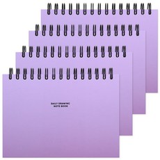 POPO FANCY 日常繪圖筆記 130g 紫羅蘭色 70 張, 206 x 147 毫米, 4個