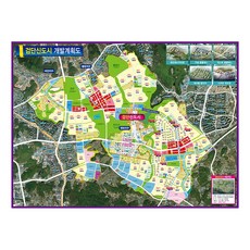 Map.Come 黔丹新城開發計劃 110 x 78 cm + 國家行政地圖, 1套