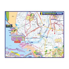 지도닷컴 우정미래첨단일반산업단지 개발계획도 210 x 150 cm + 전국행정도로지도, 1세트