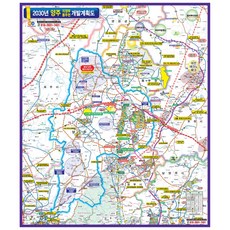 Map.Come 2030 楊州東豆川開發計劃 110 x 150 cm + 國家行政路線圖集, 1套