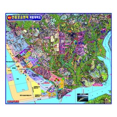 지도닷컴 안중포승현덕 개발계획도 110 x 78 cm + 전국행정도로지도, 1세트