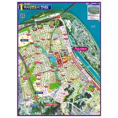 Map.Come 米薩河畔城市指南地圖 78 x 110cm + 國家路線圖, 1套