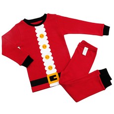 Maykids 童款聖誕老人造型20支棉長袖居家套裝