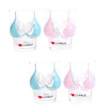 MEO 點點比基尼燒酒杯4件組, 混合色, 1套