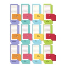 感性圓點信紙組 4款 x 9p, 混合色, 1套