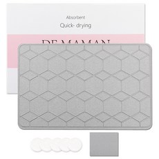 DALPAENGI LIVING 3D硅藻土紋路地墊組, 貴族六邊形