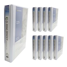 Eco PP環保PP D環活頁夾 3孔 3cm A4, 10個, 白色