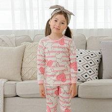 올라베이비 아동용 러블리 30수 후라이스 9부 상하 실내복