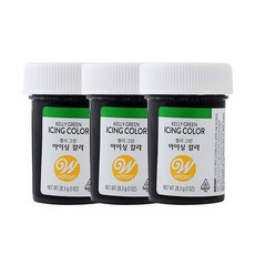 윌튼 아이싱칼라 켈리그린, 28.3g, 3개