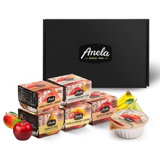 Anela 水果泥禮盒 5盒入, 蘋果口味+香蕉口味+梨子口味+紅蘿蔔口味+蘋果水梨口味, 1組