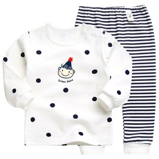 GREEN BEBE 春季水果印花孩童上衣+褲子