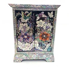 螺鈿雙門型珠寶盒, 1入