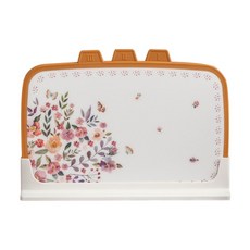 MINIMAL LIFE STYLE 花卉橢圓形索引砧板 4p 支架套組, 1套, 橢圓形砧板 3p + 搖籃