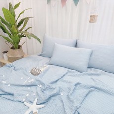 아리베베 밤부 시어서커 시원한 이불, 블루