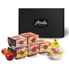 Anela 水果泥禮盒 5盒入, 芒果口味+蘋果口味+香蕉口味+蘋果水梨口味+紅蘿蔔口味, 1組
