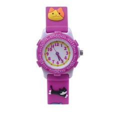 孩童立體貓咪造型果凍手錶