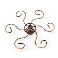 천장고정형 6구 회전 와인잔걸이, 1개