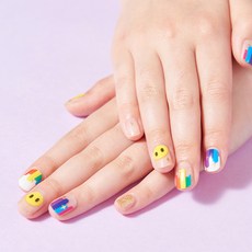 孩童凝膠指甲貼 19g, 快樂彩虹, 1個