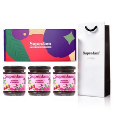 슈퍼잼 라즈베리잼 212g x 3p + 선물박스 + 쇼핑백, 1세트