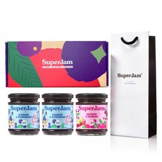 슈퍼잼 블루베리잼 212g x 2p + 라즈베리잼 212g + 선물박스 + 쇼핑백, 636g, 1세트