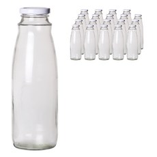 玻璃儲物瓶白色, 20入