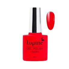 Lupine Nail 考試用彩色凝膠, 紅色, 1個, 10ml