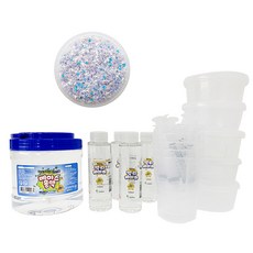 極光史萊姆製作 5人組+閃亮宇宙星星配件, 1套, 混合顏色