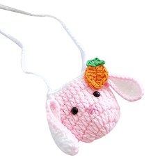 콩 K PET 귀여운 뜨개질 반려동물 포인트 가방, 토끼, 1개