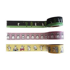 LOVEBENNY 美紋紙膠帶 3 種 20mm, 粉色 粉色 Benny、Hello Benny 黃色、Night Walk Benny, 1套