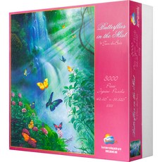 SunsOut 蝴蝶華爾茲迷你拼圖, 3000件, 混色