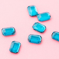 네일은재료빨 스와 동일사이즈 네일 평스톤, 8 지르콘블루, 30개