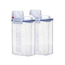 TAKPET Prime 密封飼料桶 2入, 2.5L, 透明