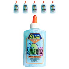보아스린 쁠루모 유니콘 슬라임 베이스 147ml, 6개, 스카이
