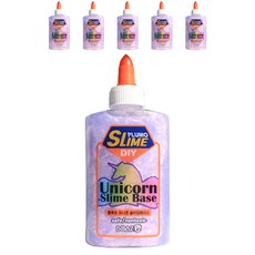 보아스린 쁠루모 유니콘 슬라임 베이스 147ml, 6개, 퍼플