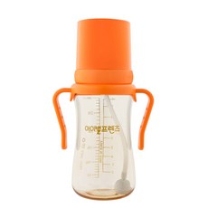 아이별프렌즈 국내 제조 PESU 빨대컵, 오렌지, 1개, 300ml
