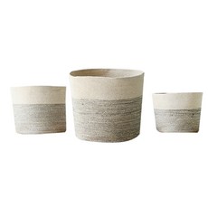 MARKET B JUTEM 手工籃子 3 件套 CJB47W, 混色, 1組