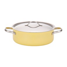 EDELKOCHEN 雙耳湯鍋 L號, 24cm, 蜂蜜黃