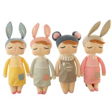 미투 잠자는안젤라 애착인형 3종 + 안젤라 클래식 애착인형 그레이 세트, 혼합색상, 1개